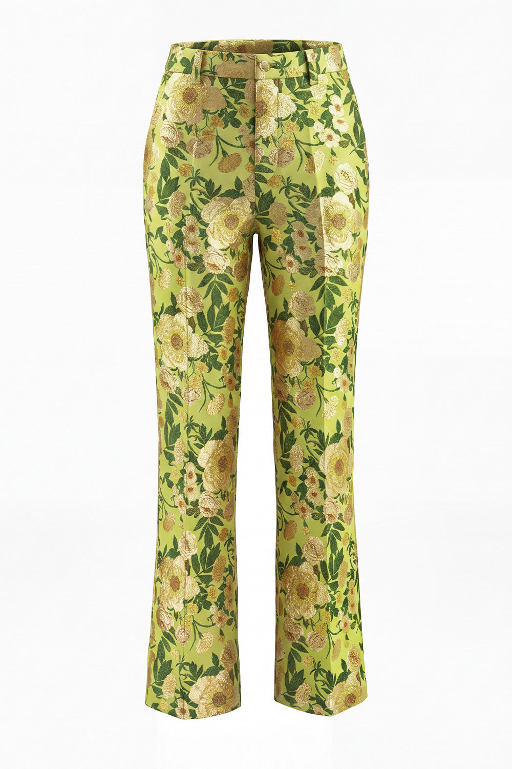 Blue 2 Piece Floral Notched Lapel Single Breasted Women Suits with Pockets