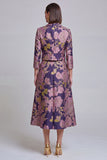 Sage Green Notched Lapel Floral 2 Piece Prom Suits with Pockets