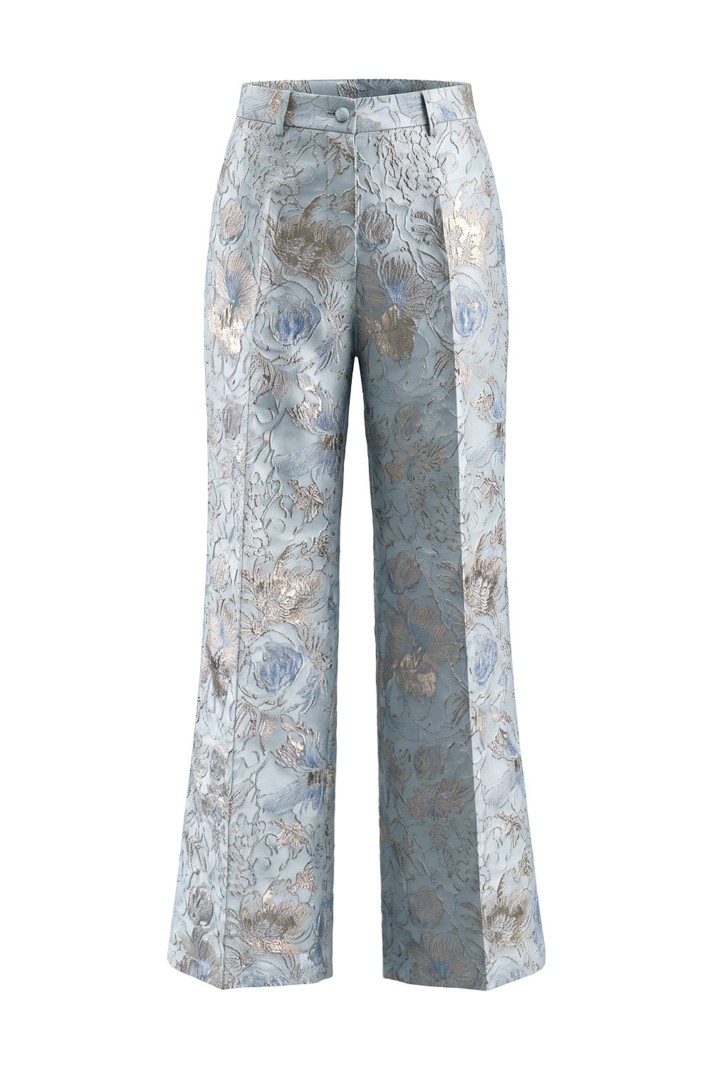 2 Piece Blush Floral Peak Lapel Double Breasted Prom Suits with Pockets