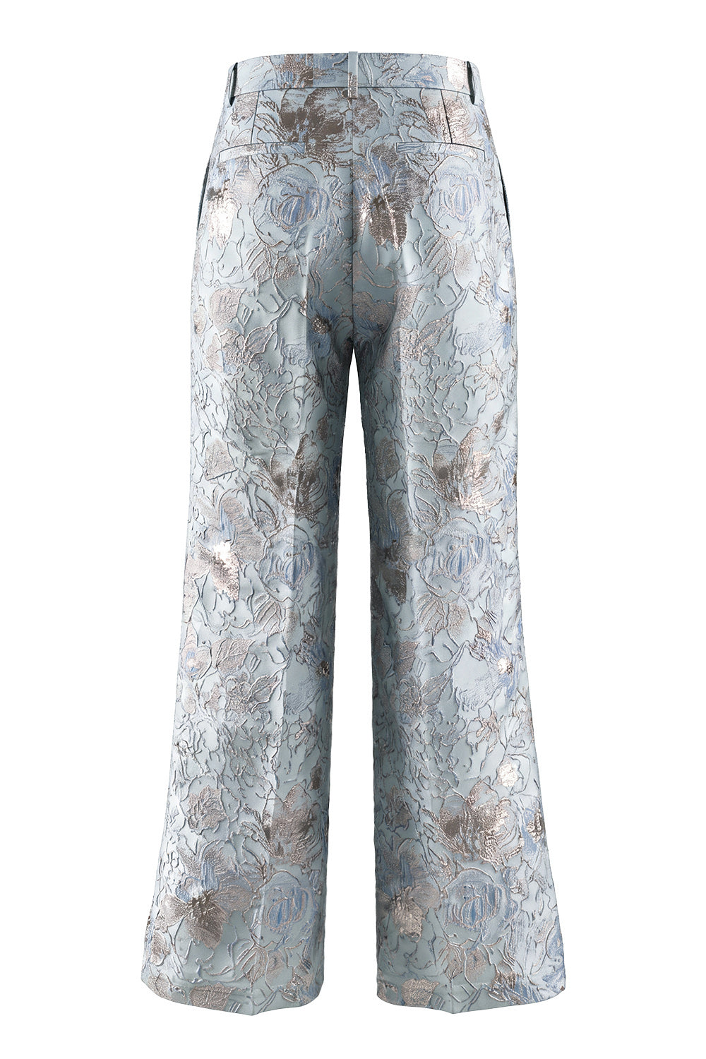 2 Piece Blush Floral Peak Lapel Double Breasted Prom Suits with Pockets