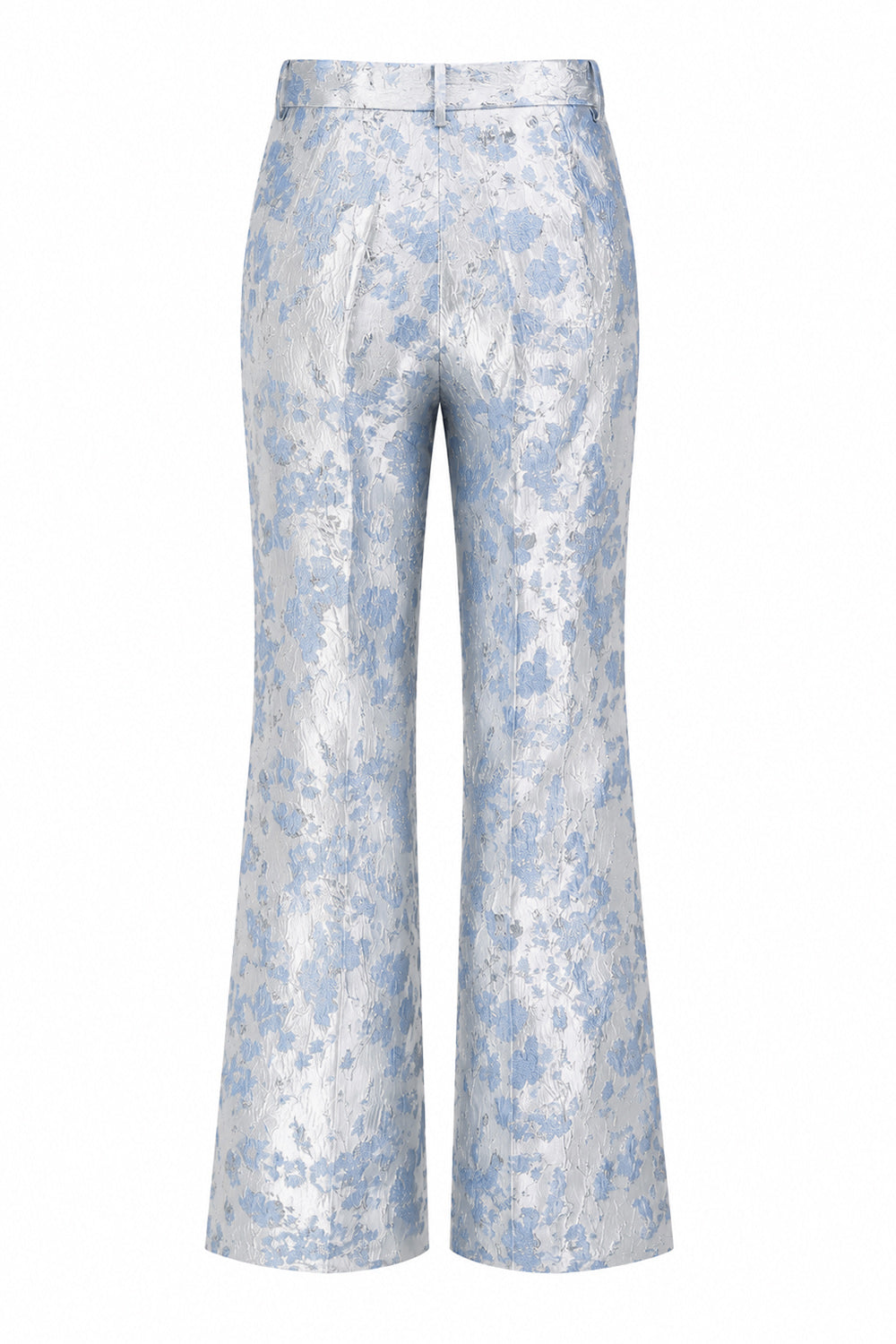 2 Piece Dusty Blue Floral Peak Lapel Double Breasted Prom Suits