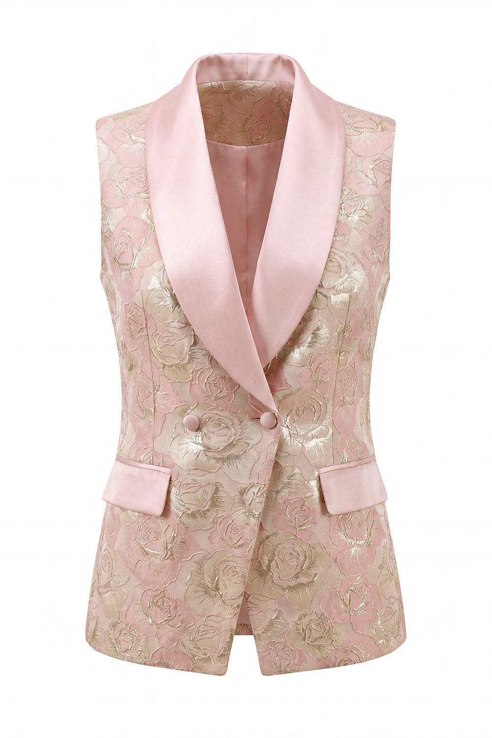 2 Piece Blue Floral Shawl Lapel Double Breasted Prom Suits with Pockets