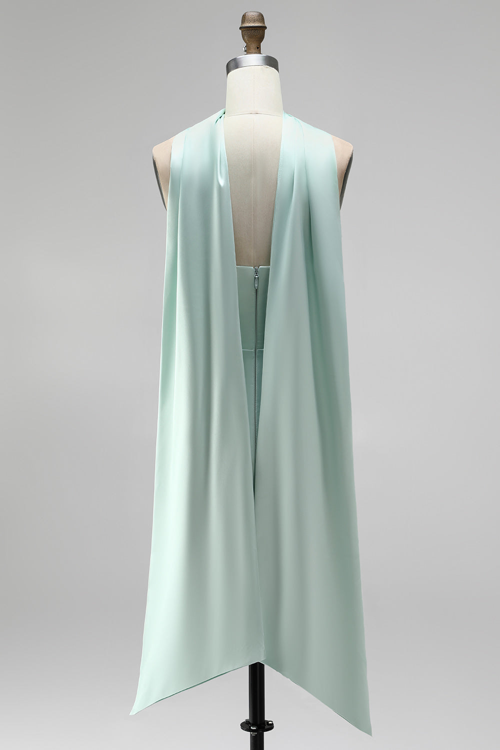 Mint Corset Short Tight Ruched Strapless Homecoming Dress with Slit