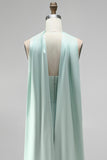 Mint Corset Short Tight Ruched Strapless Homecoming Dress with Slit