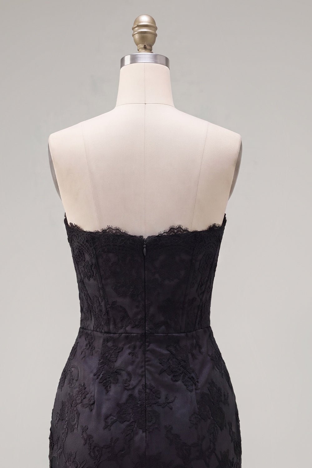 Black Pink Floral Tight Short Strapless Corset Beaded Homecoming Dress with Bow