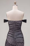 Black Tight Short Ruched Homecoming Dress with Ruffles