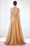 Sparkly Floral Dark Green Ruched Beaded Sheath Long Mother of the Bride Dress