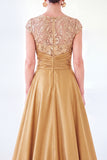 Sparkly Floral Dark Green Ruched Beaded Sheath Long Mother of the Bride Dress