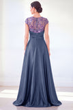 Sparkly Floral Dark Green Ruched Beaded Sheath Long Mother of the Bride Dress