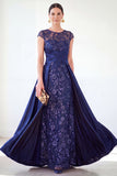 Sparkly Floral Dark Green Ruched Beaded Sheath Long Mother of the Bride Dress