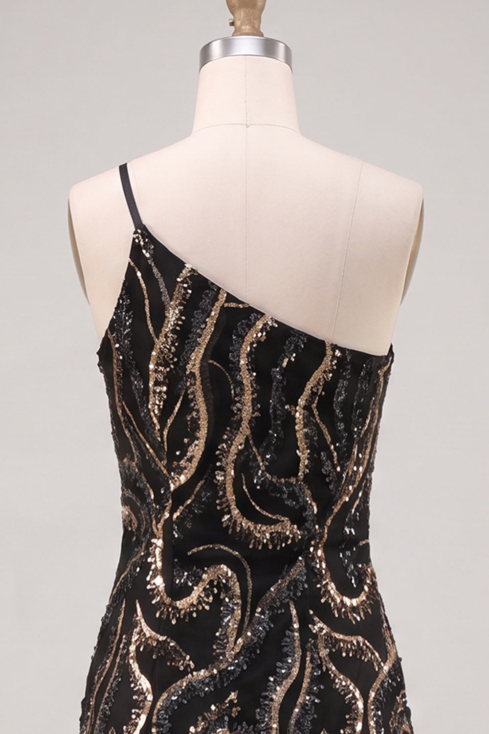 Sparkly Gold and Champagne Tight Short Beaded Homecoming Dress