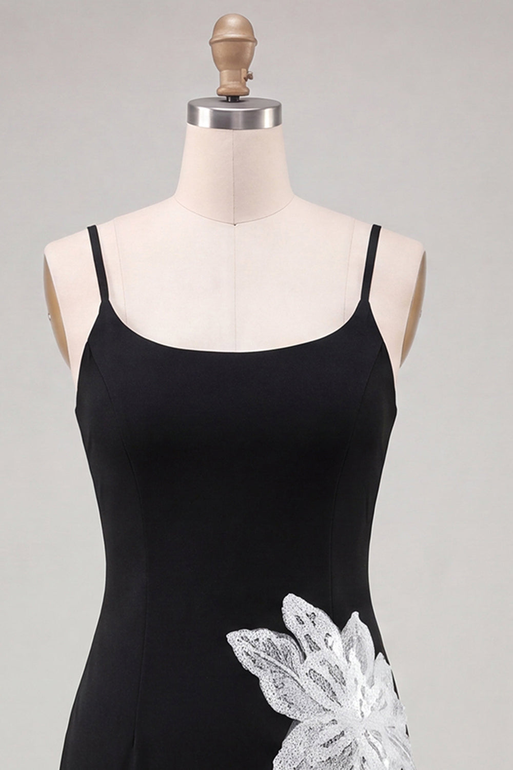 Pink Floral Scoop Neck Tight Short Homecoming Dress