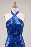 Sparkly Burgundy Sequin Tight Short Homecoming Dress