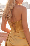 Fuchsia Satin Corset Ruched Short Tight Homecoming Dress with Fringes