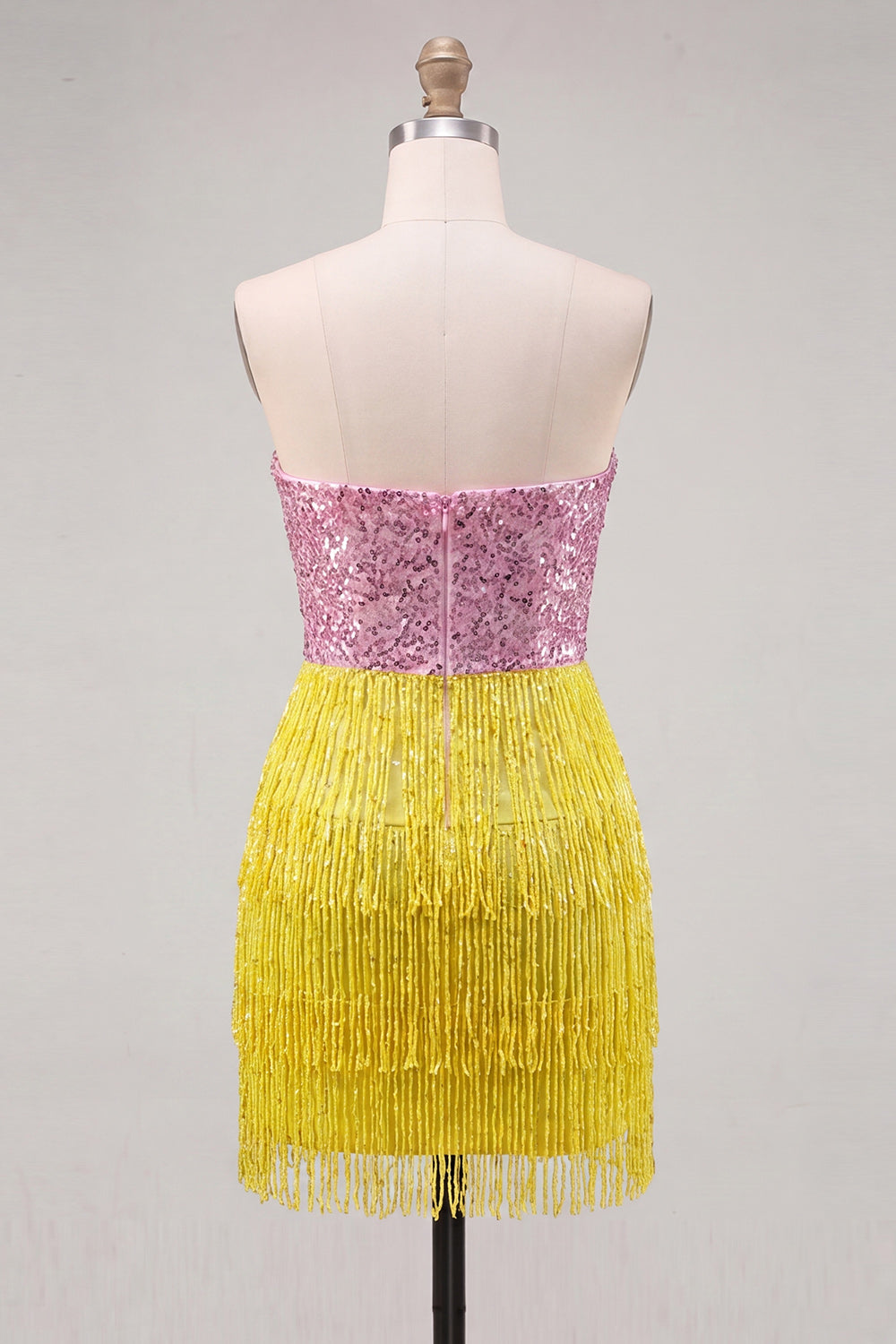Sparkly Green Sequin Tight Short Homecoming Dress with Fringes