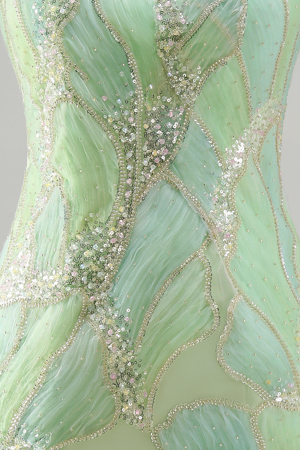 Sparkly Mint Green Sequin Strapless Tight Short Homecoming Dress