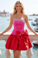 Fuchsia and Red