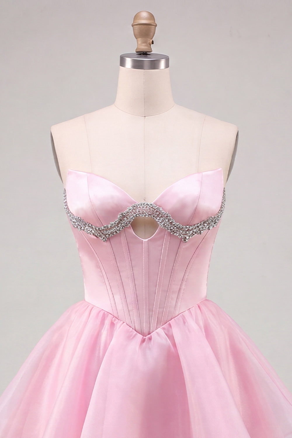 Yellow Corset Tiered Ruffled A-Line Short Homecoming Dress