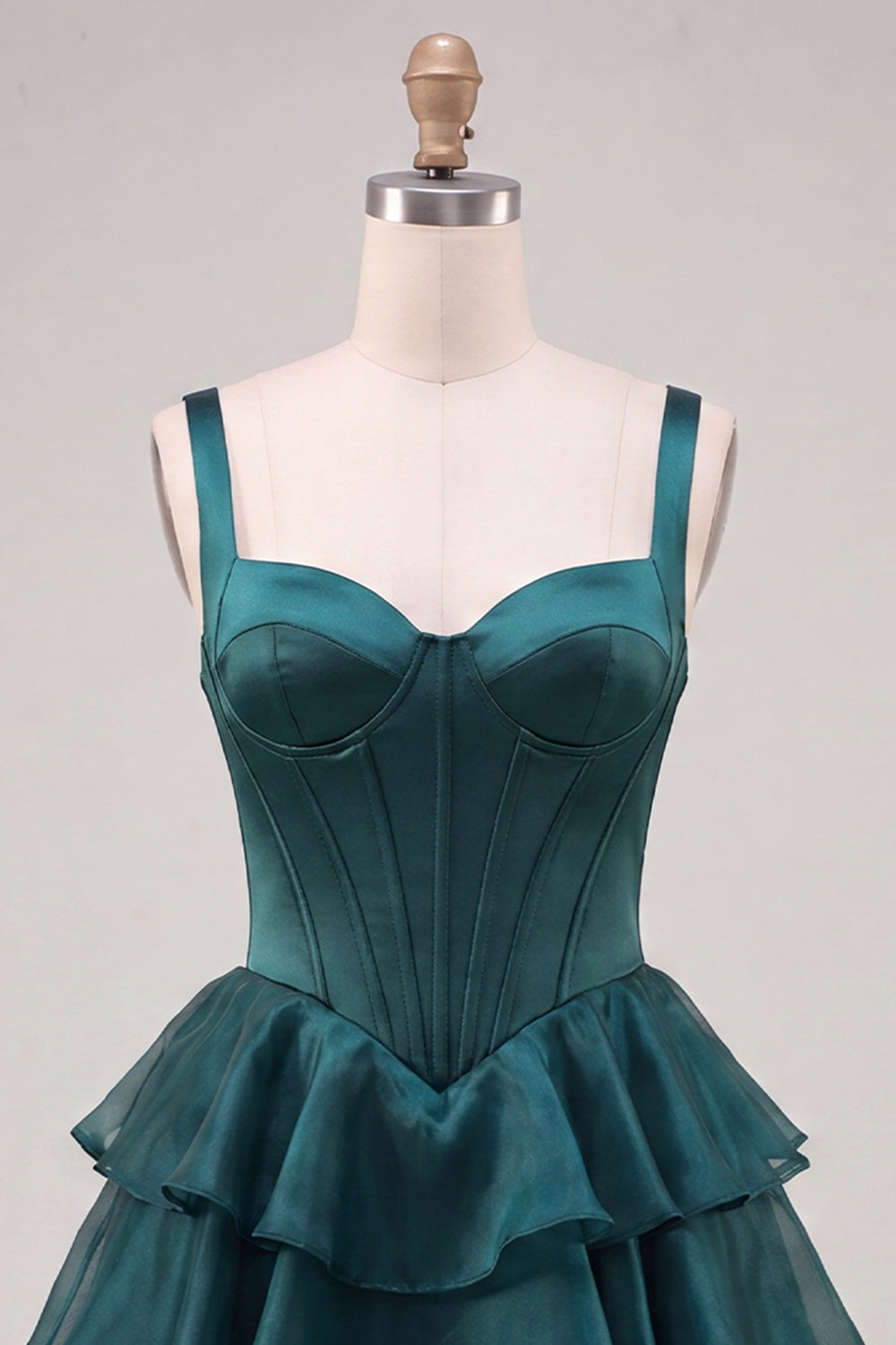 Hot Pink Corset Tiered Ruffled A-Line Short Homecoming Dress
