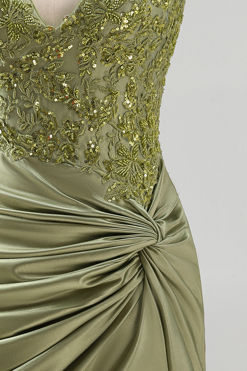 Army Green Appliqued Ruched Halter Tight Short Corset Homecoming Dress