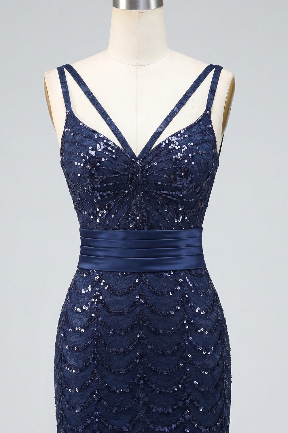 Sparkly Coffee Sequin Spaghetti Straps Tight Short Homecoming Dress