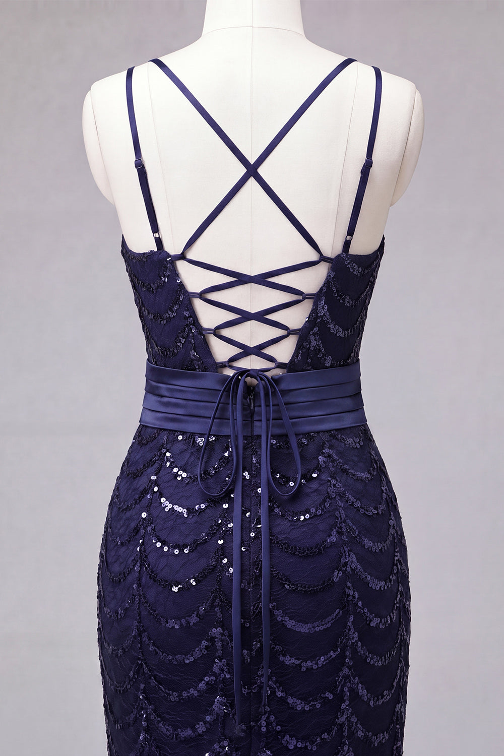 Sparkly Coffee Sequin Spaghetti Straps Tight Short Homecoming Dress
