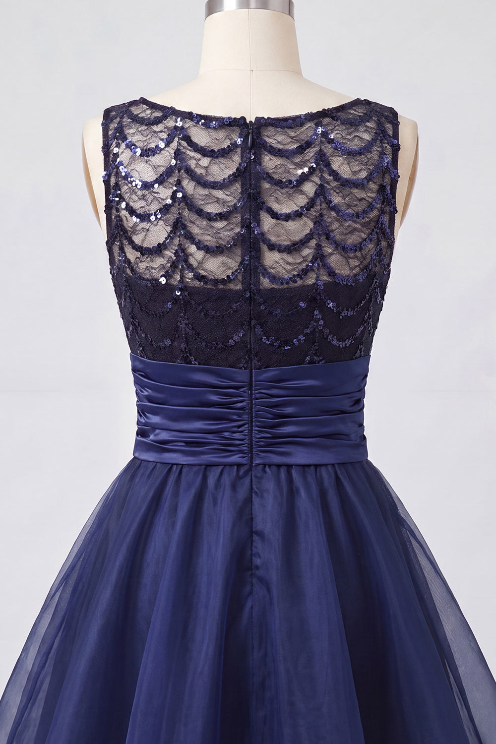 Sparkly Coffee Sequin Ruched A-Line Short Homecoming Dress