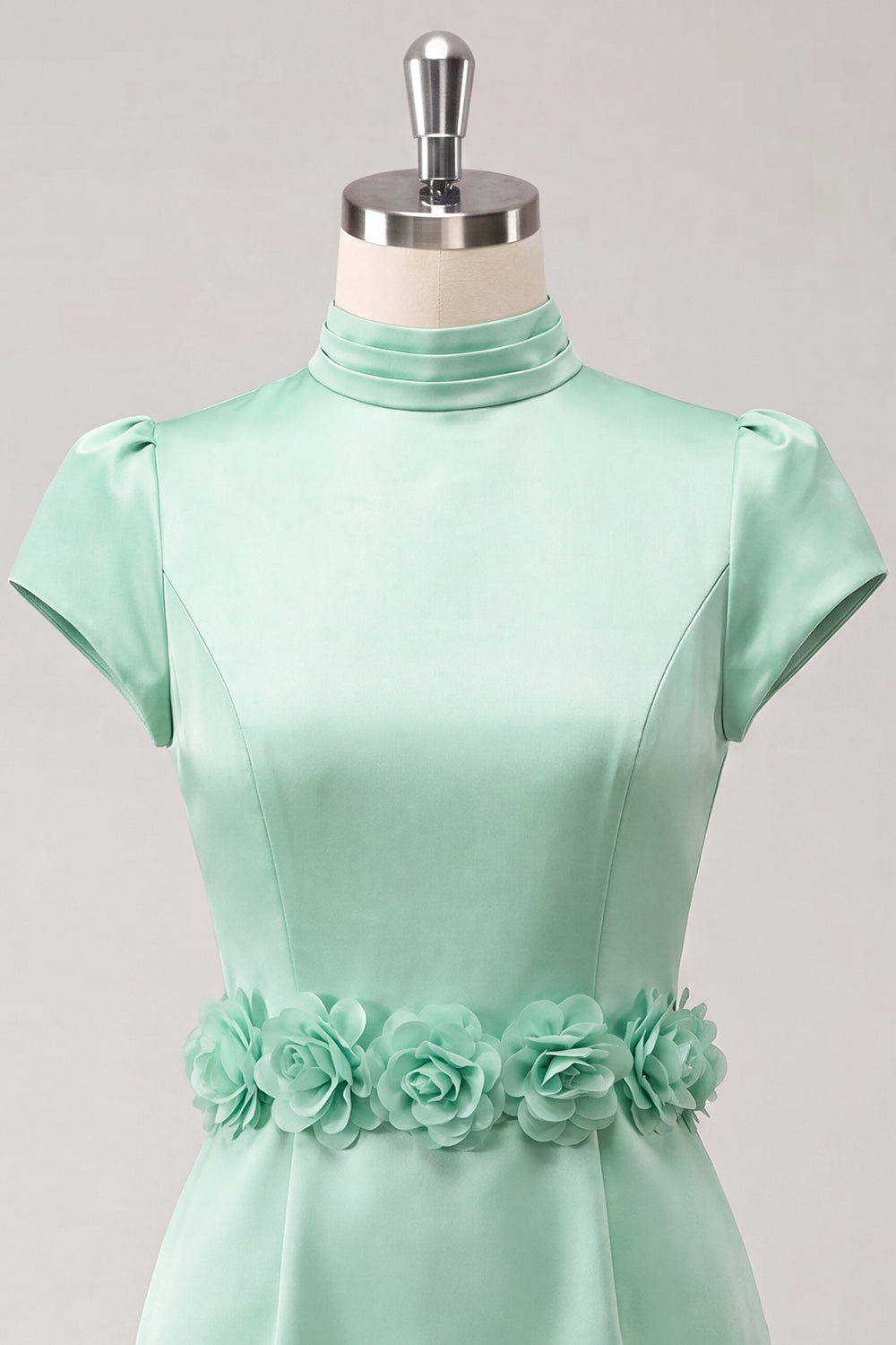 Yellow High Neck Tight Short Homecoming Dress with Sleeves