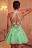 Pink Ruched A-Line Short Homecoming Dress with Ruffles