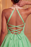 Pink Ruched A-Line Short Homecoming Dress with Ruffles