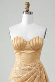 Green Lace Tight Ruched Short Homecoming Dress with Beading