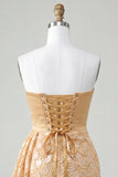 Green Lace Tight Ruched Short Homecoming Dress with Beading