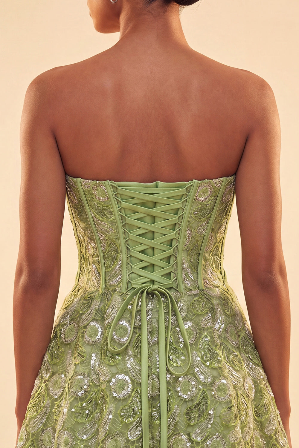 Sparkly Corset Blue Beaded Lace A-Line Short Homecoming Dress