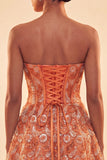 Sparkly Corset Blue Beaded Lace A-Line Short Homecoming Dress