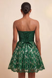 Orange Lace A Line Ruched Short Homecoming Dress with Sash