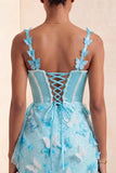 Sparkly Corset Black Beaded Short Homecoming Dress with Appliques