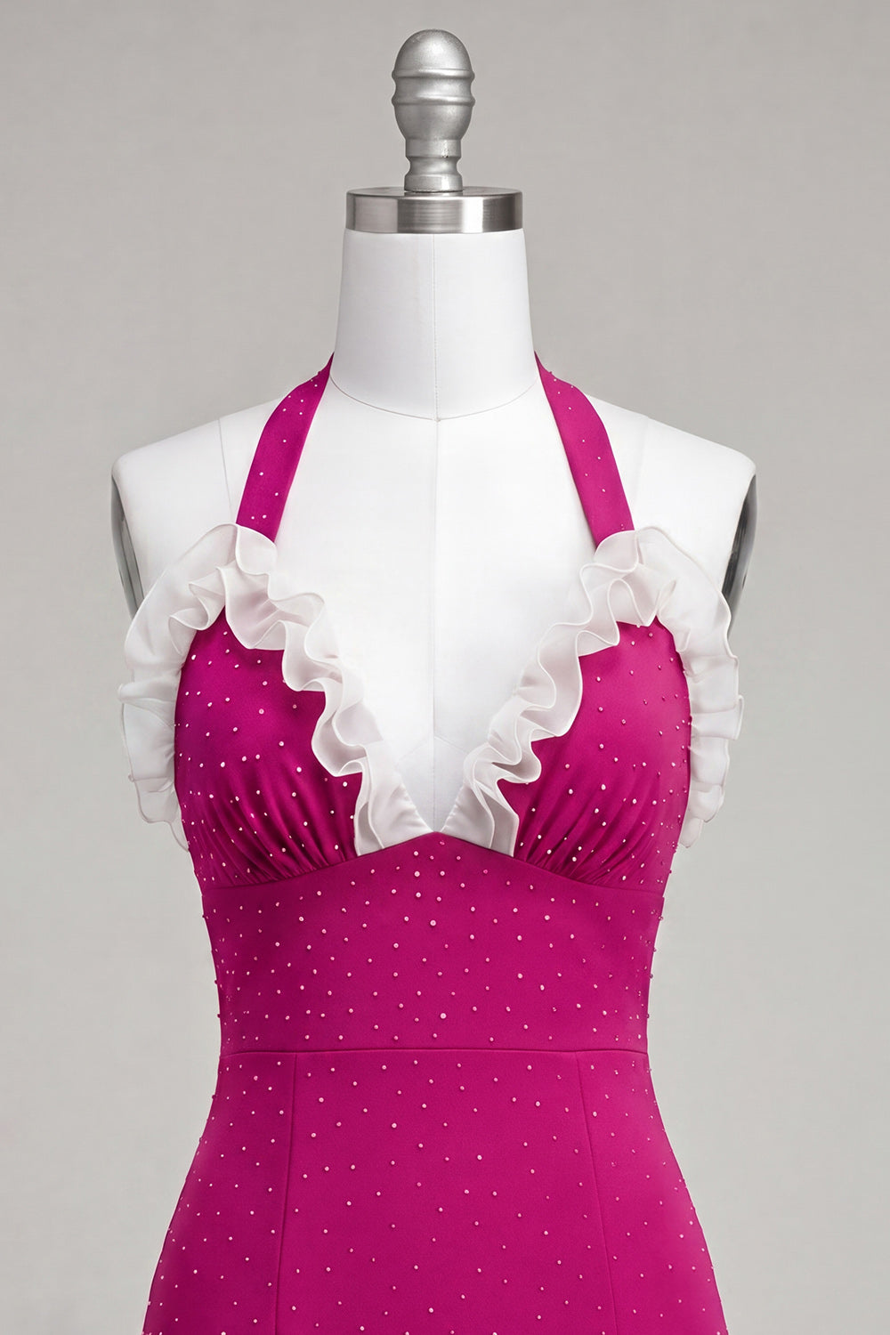 Sparkly Orange Beaded Tight Short Homecoming Dress with Ruffles