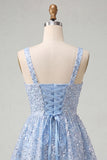 Sparkly Mint Green Sequin A-Line Short Homecoming Dress with Bows