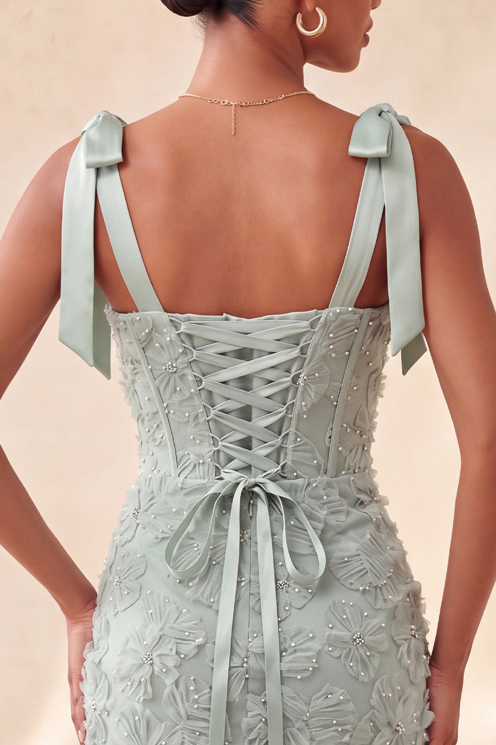 Floral Sky Blue Corset Beaded Tight Short Homecoming Dress