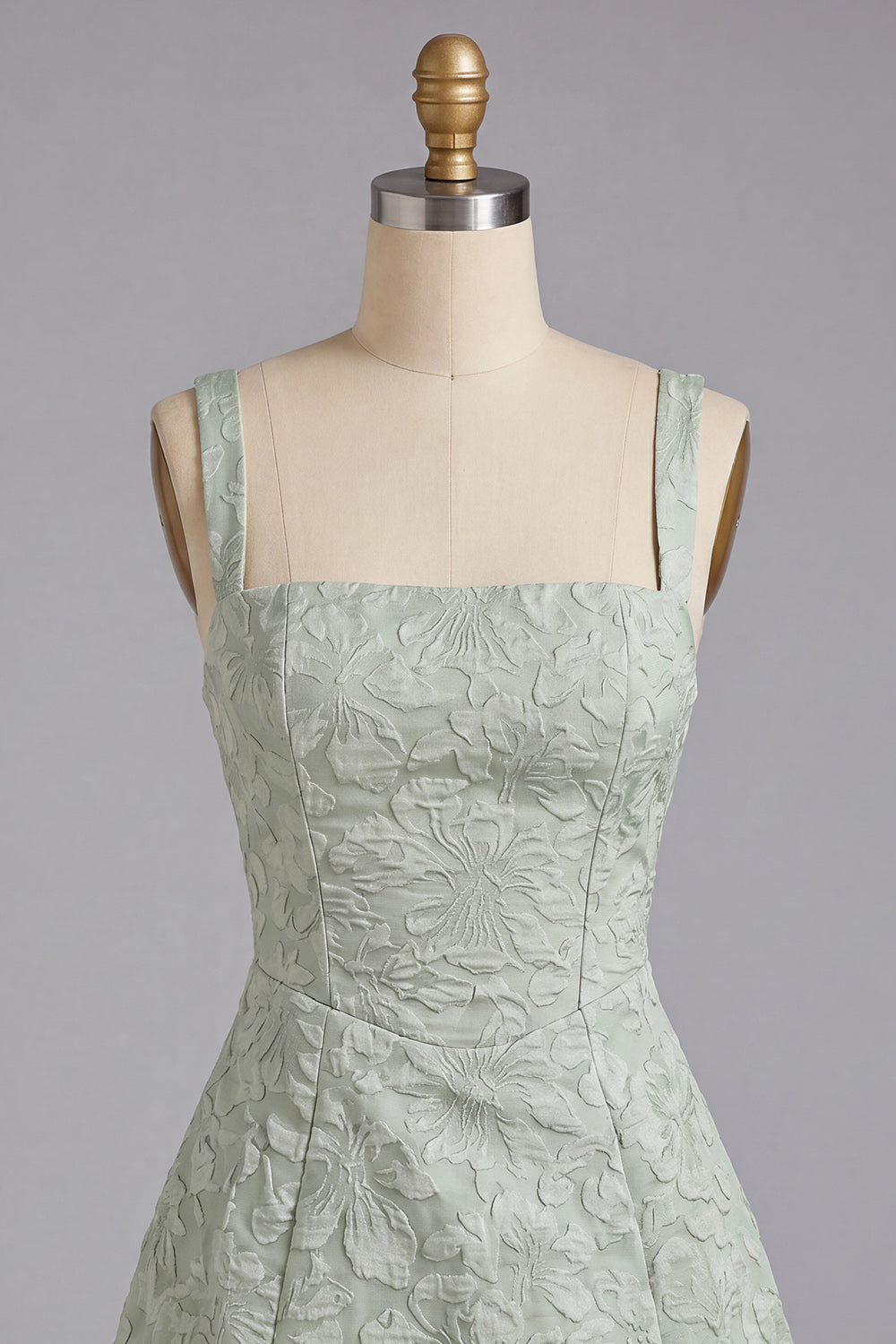 Light Purple Jacquard A-Line Short Homecoming Dress with Bows