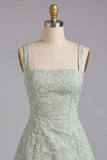 Light Purple Jacquard A-Line Short Homecoming Dress with Bows