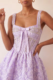 Mint Green Jacquard Corset Beaded A-Line Short Homecoming Dress