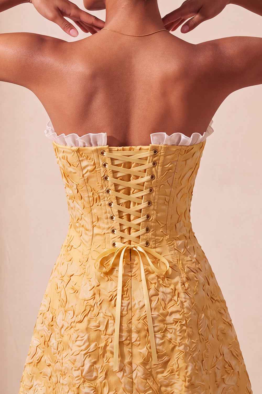 Sage Green Jacquard Ruffled Sweetheart A-Line Short Homecoming Dress