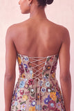 Sparkly Floral Pink Corset Sequin Tight Short Homecoming Dress