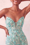 Sparkly Floral Pink Corset Sequin Tight Short Homecoming Dress