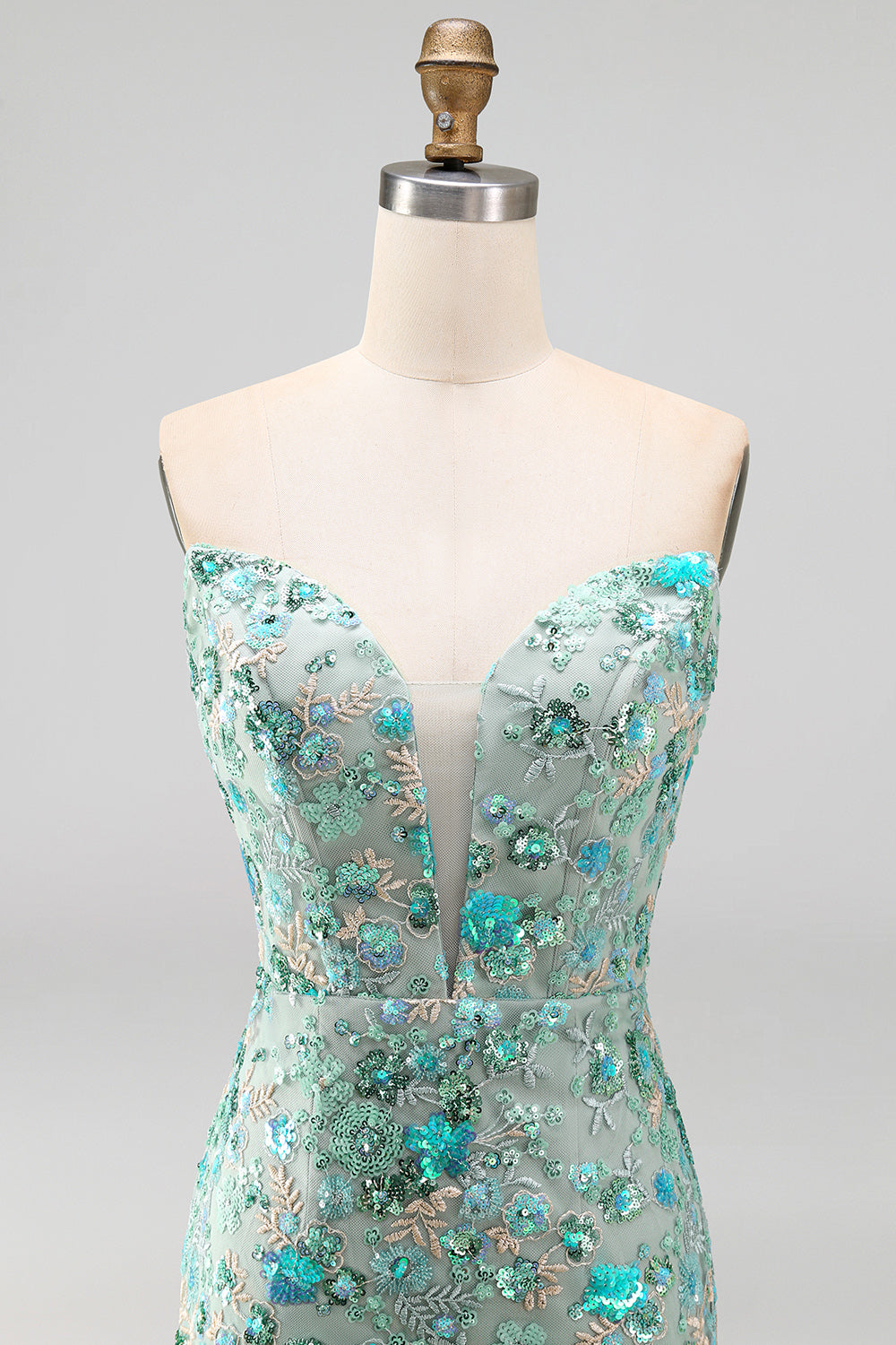 Sparkly Floral Pink Corset Sequin Tight Short Homecoming Dress