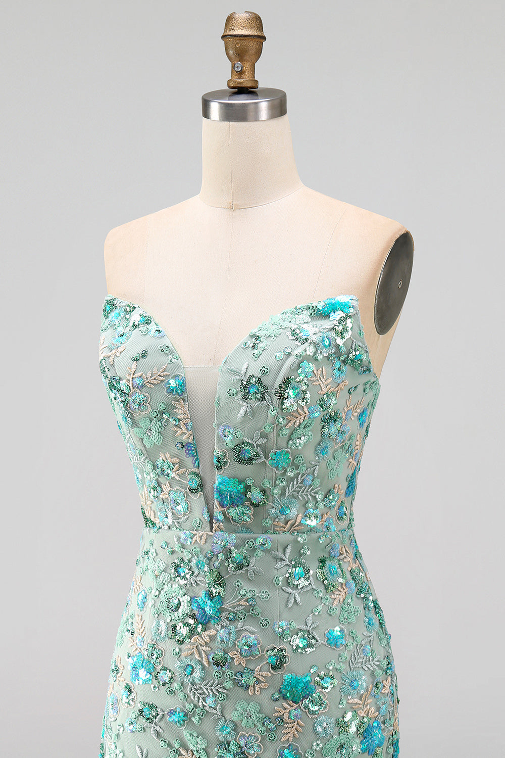 Sparkly Floral Pink Corset Sequin Tight Short Homecoming Dress