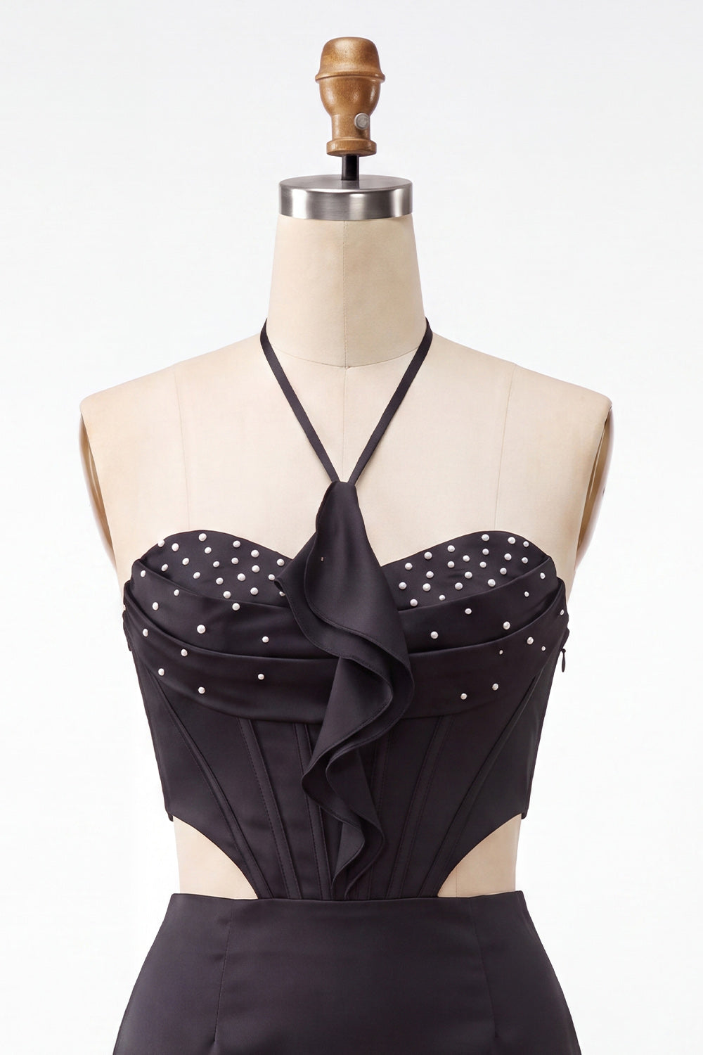 Light Purple Corset Beaded Ruffled Tight Short Homecoming Dress