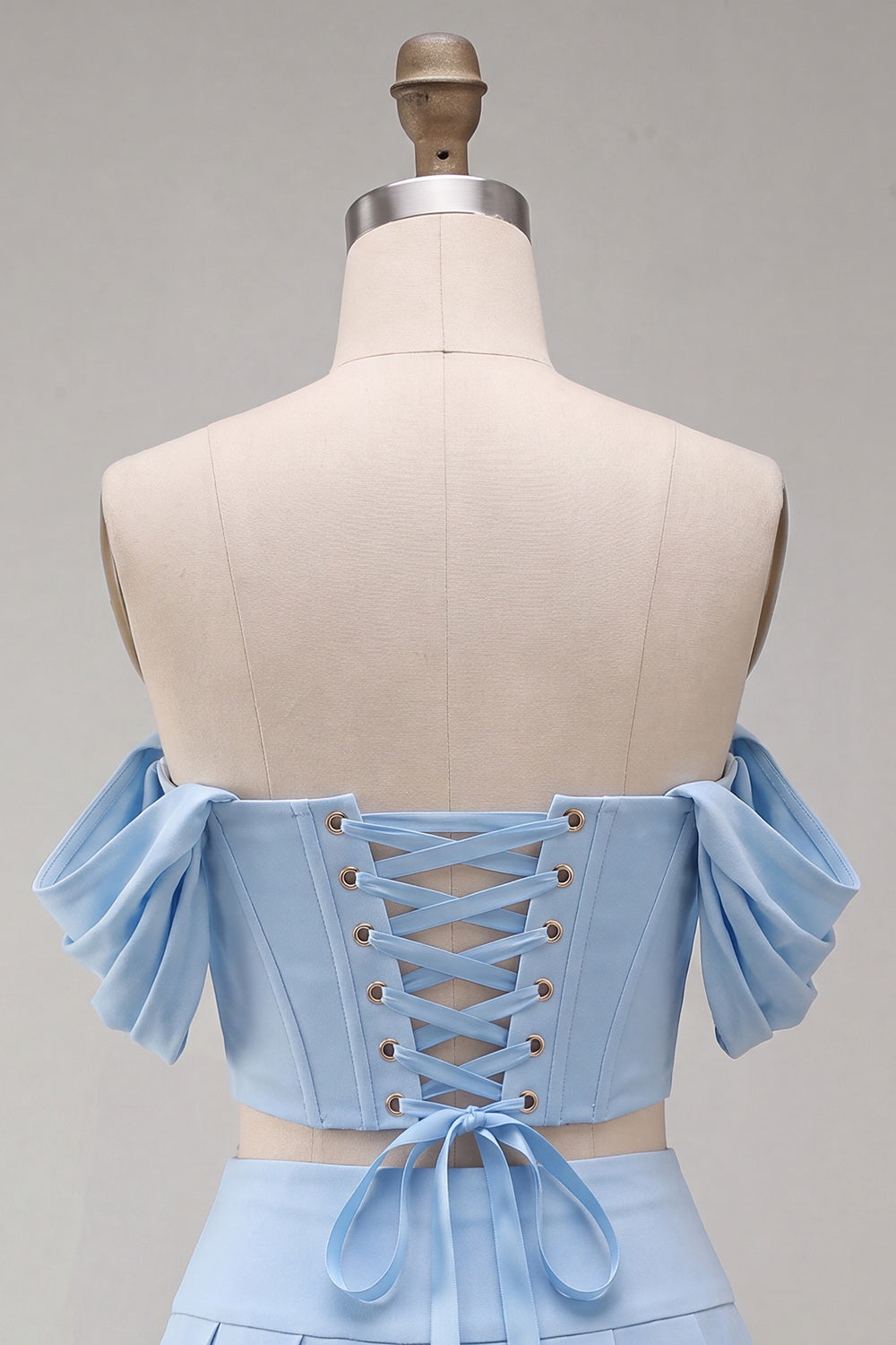 Mint Green Corset Ruched A-Line Short Homecoming Dress with Beading