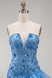 Sparkly Champagne Floral Sequin Ruffled Tight Short Homecoming Dress